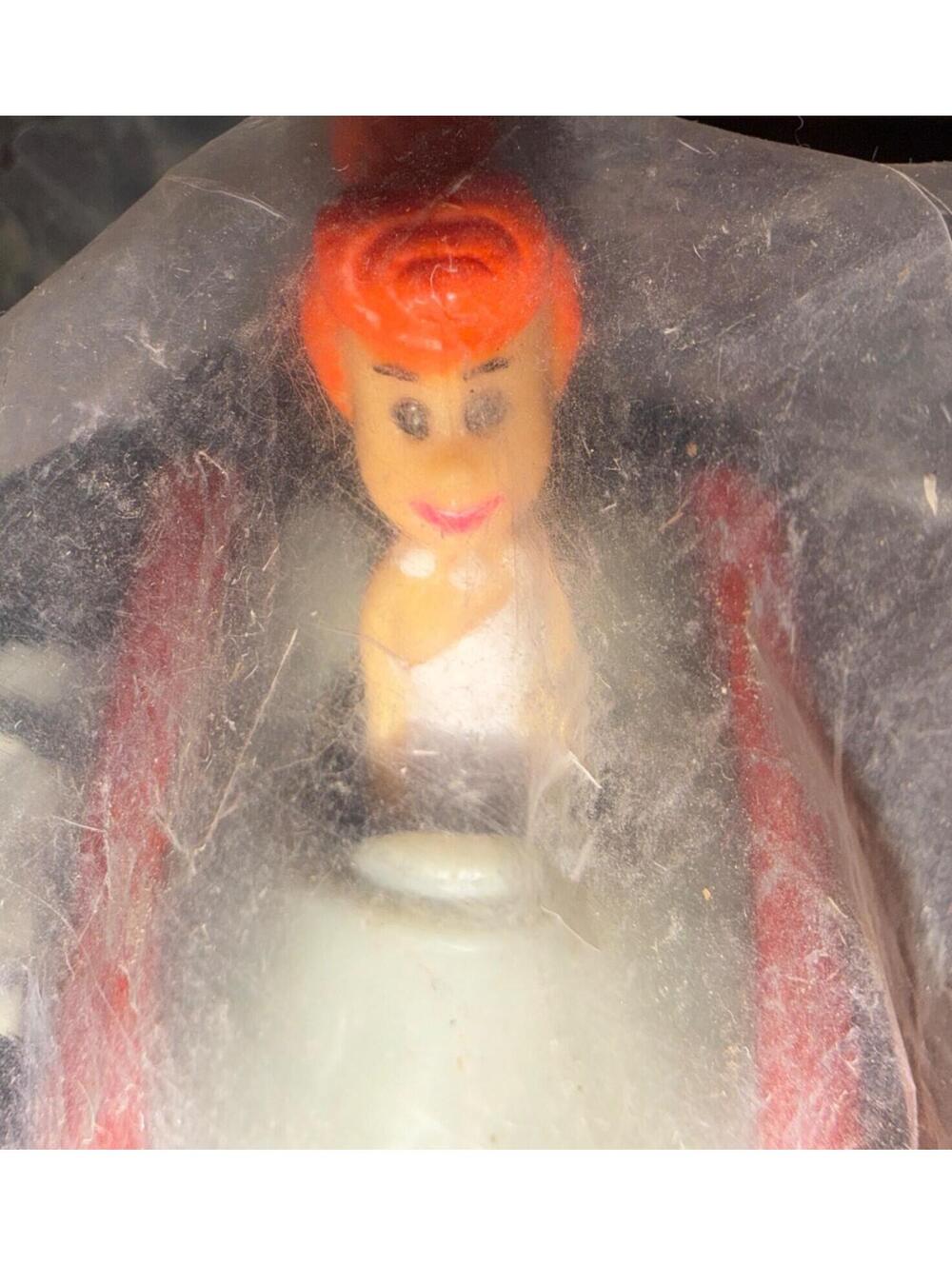 Vintage Wilma Flintstone in Car Figure Sealed The Flintstones Hanna-Barbera Toy